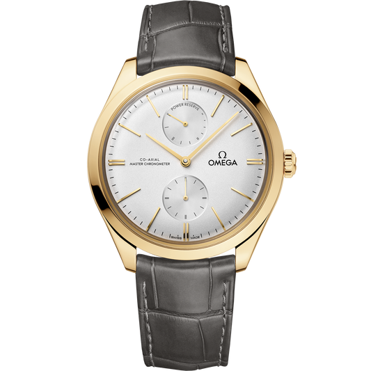 De Ville Trésor 40 mm, yellow gold on leather strap - 435.53.40.22.02.001