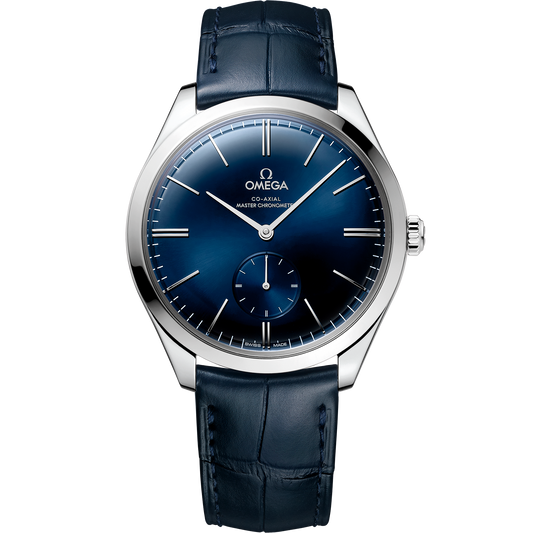 De Ville Trésor 40 mm, steel on leather strap - 435.13.40.21.03.002