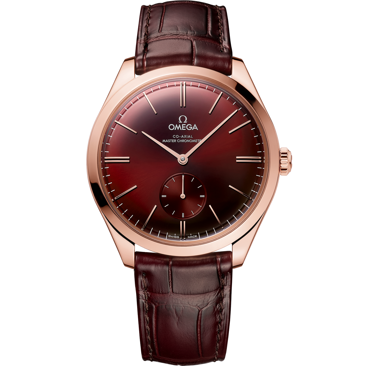 De Ville Trésor 40 mm, Sedna™ gold on leather strap - 435.53.40.21.11.002