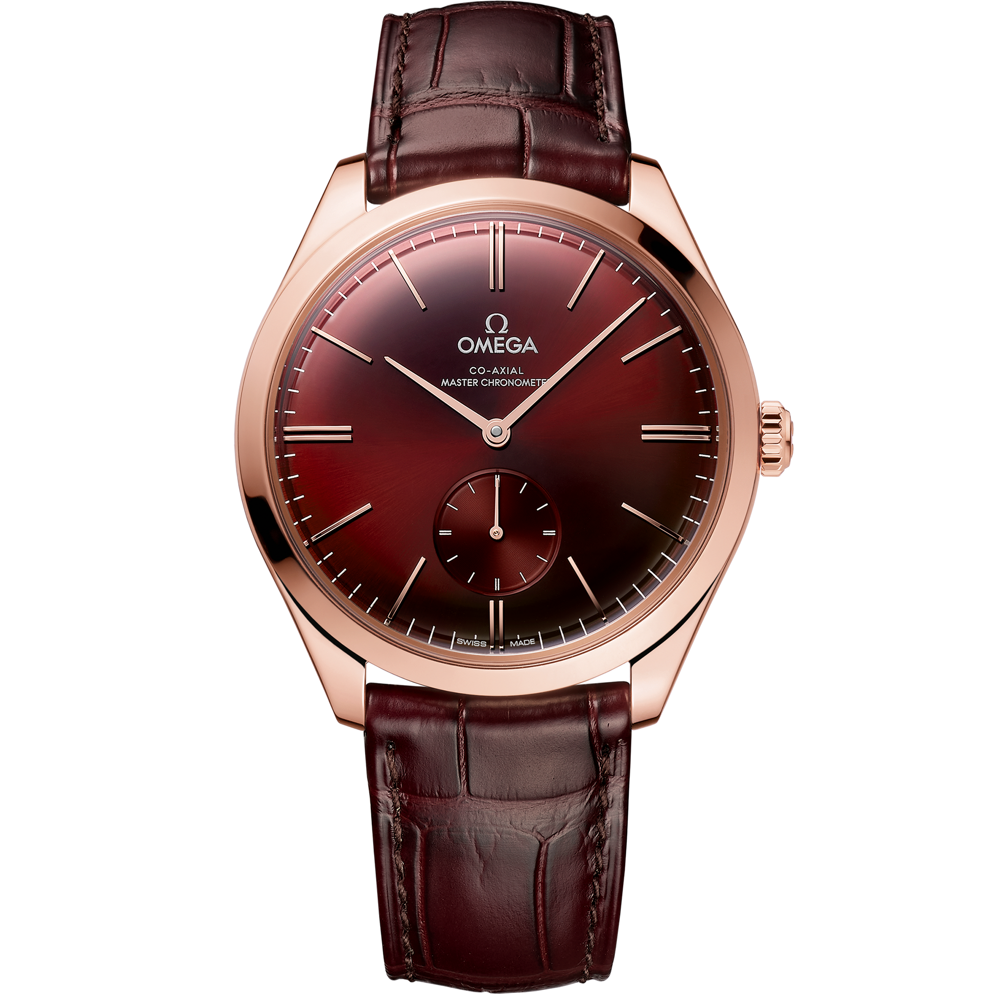 De Ville Trésor 40 mm, Sedna™ gold on leather strap - 435.53.40.21.11.002