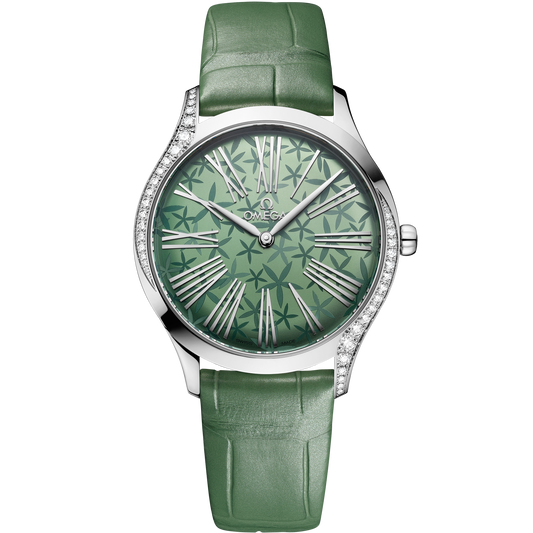 De Ville Trésor 36 mm, steel on alligator - 428.18.36.60.10.002