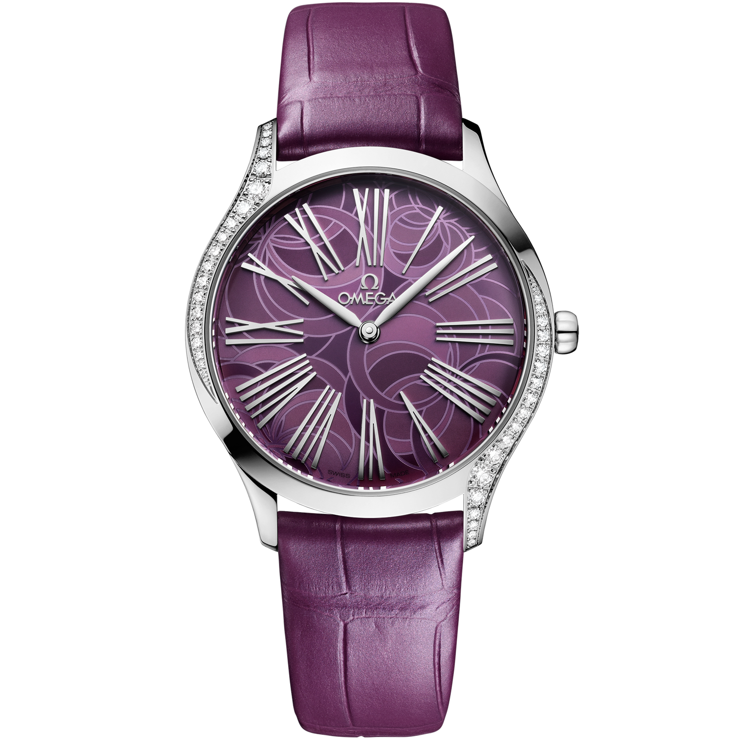 De Ville Trésor 36 mm, steel on alligator - 428.18.36.60.10.003