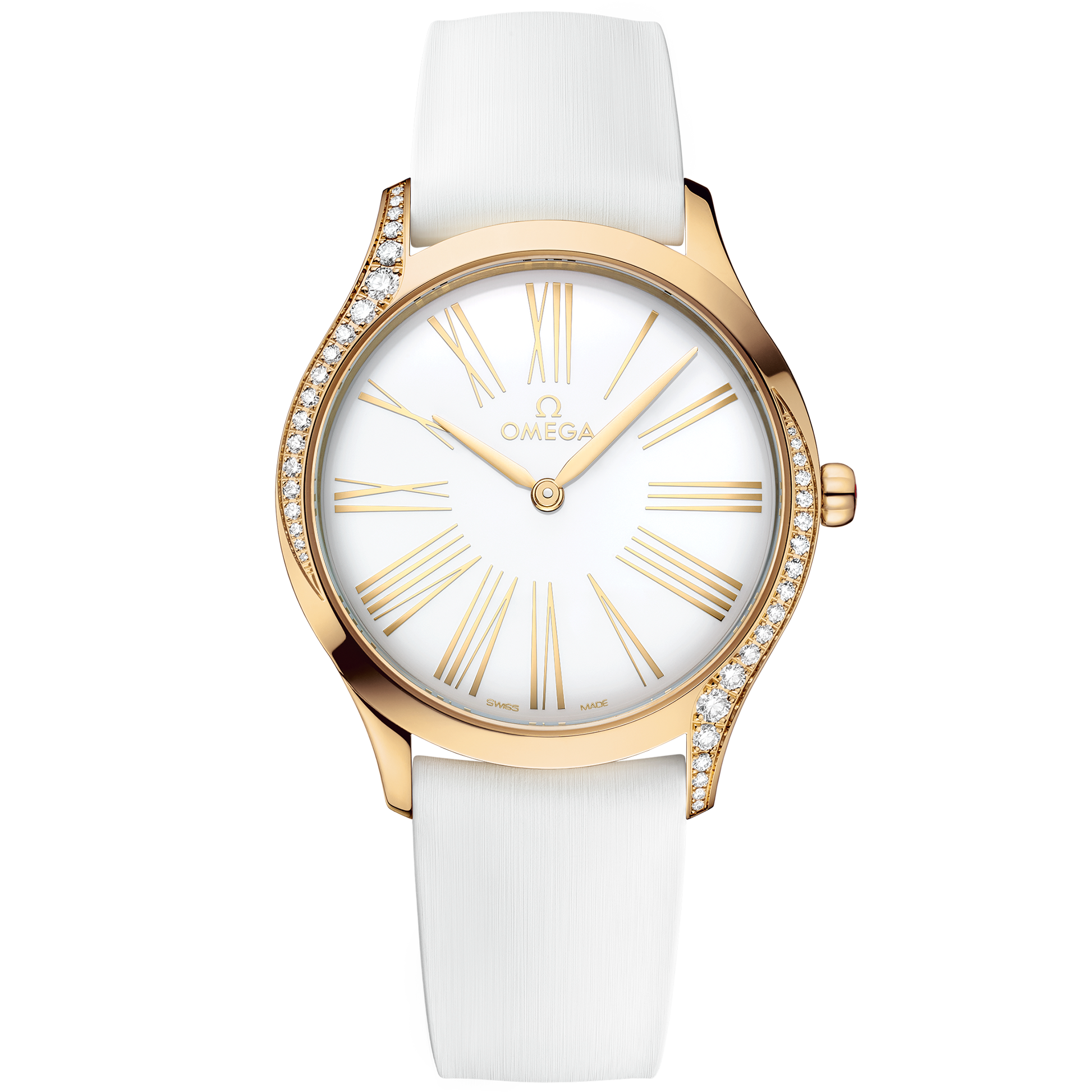 De Ville Trésor 36 mm, Moonshine™ gold on rubber strap - 428.57.36.60.04.001