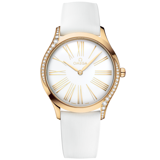 De Ville Trésor 36 mm, Moonshine™ gold on rubber strap - 428.57.36.60.04.001