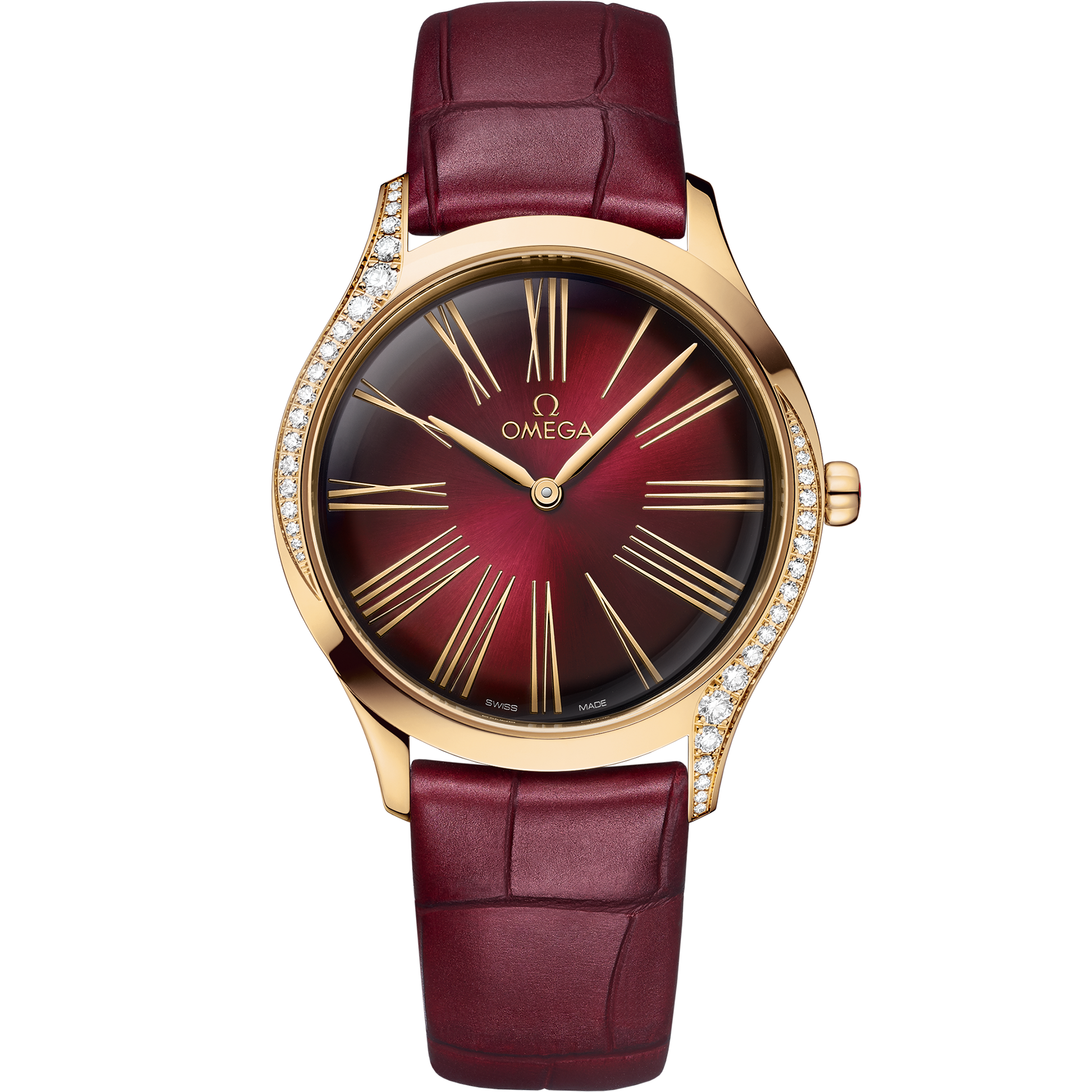 De Ville Trésor 36 mm, Moonshine™ gold on leather strap - 428.58.36.60.11.001