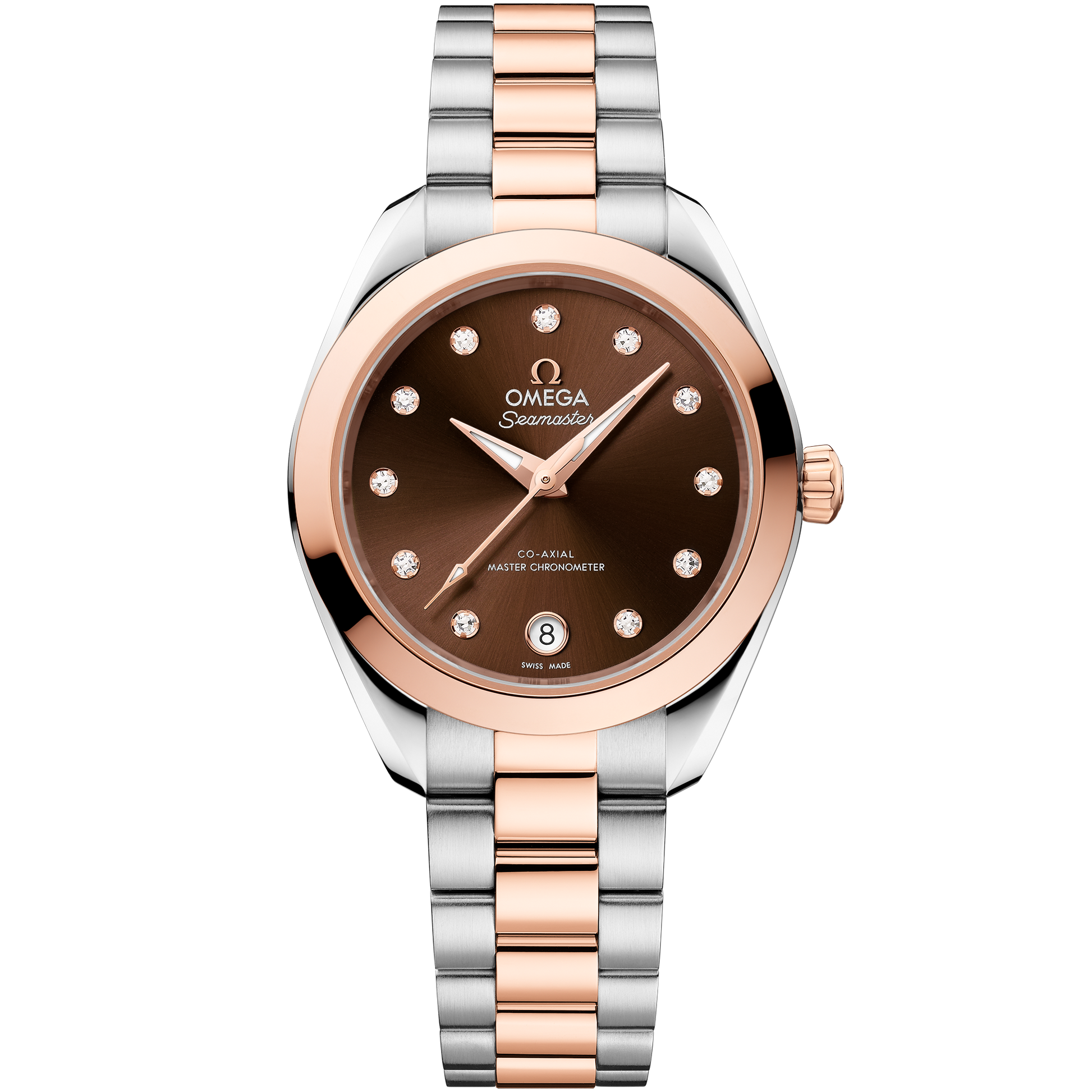 Seamaster Aqua Terra 150M 30 mm, steel - Sedna™ gold on steel - Sedna™ gold - 220.20.30.20.63.001