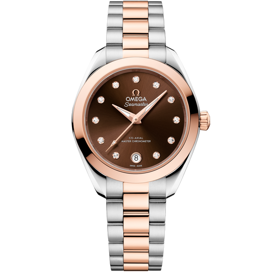 Seamaster Aqua Terra 150M 30 mm, steel - Sedna™ gold on steel - Sedna™ gold - 220.20.30.20.63.001