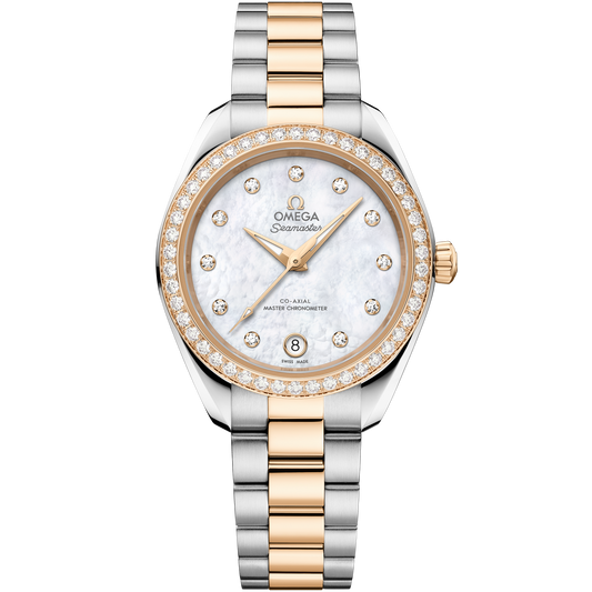 Seamaster Aqua Terra 150M 30 mm, steel - Moonshine™ gold on steel - Moonshine™ gold - 220.25.30.20.55.001