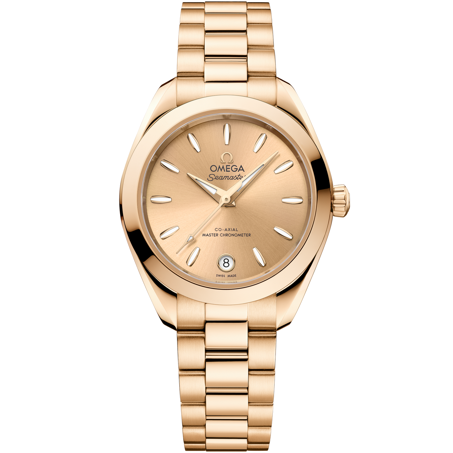 Seamaster Aqua Terra 150M 30 mm, Moonshine™ gold on Moonshine™ gold - 220.50.30.20.08.001
