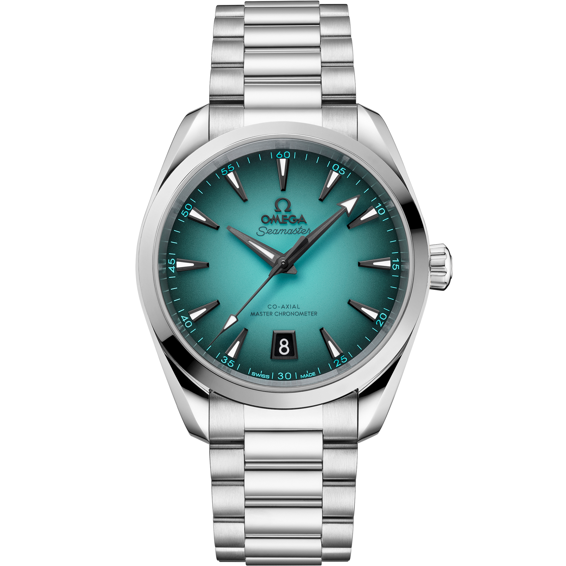 Seamaster Aqua Terra 150M 38 mm, steel on steel - 220.10.38.20.03.005