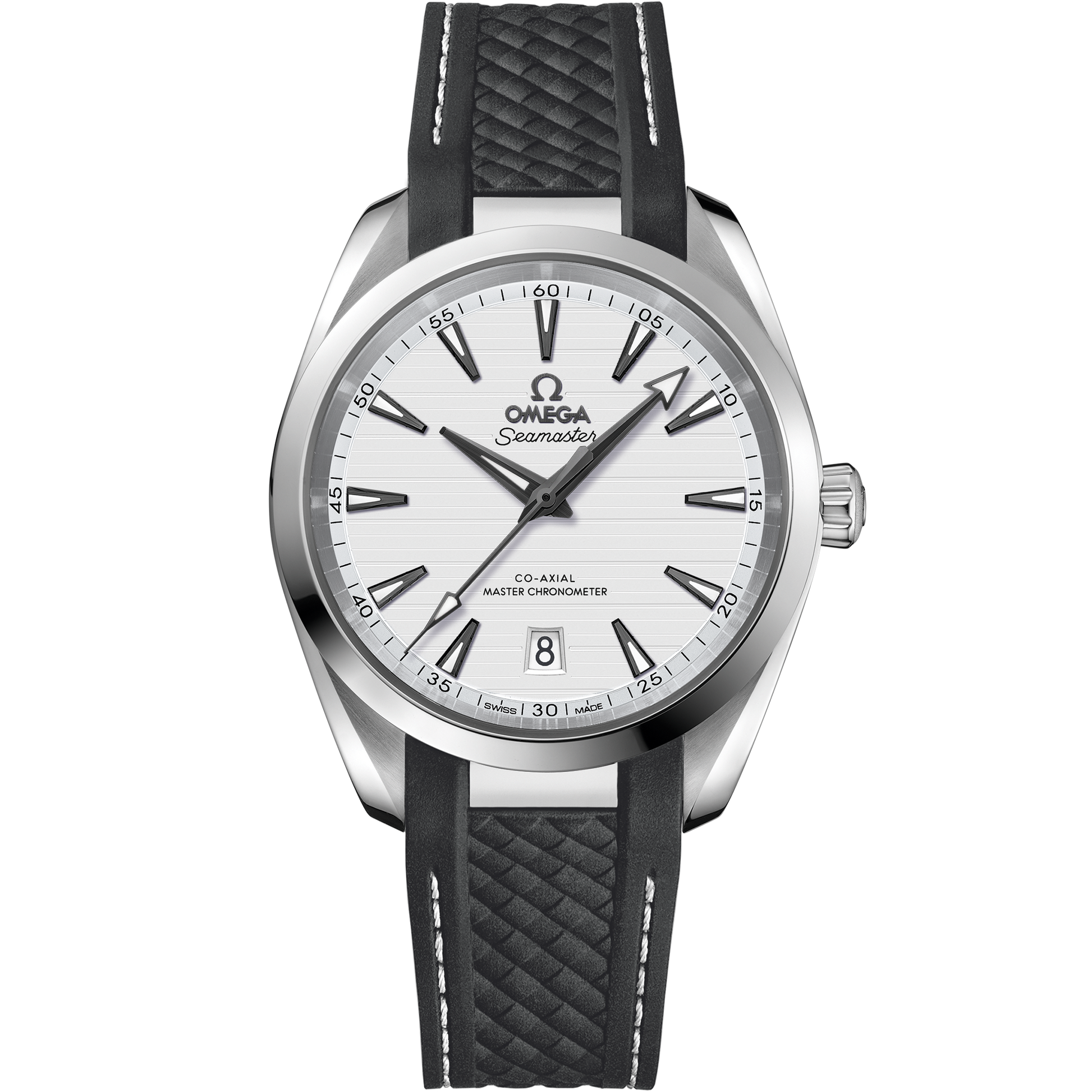 Seamaster Aqua Terra 150M 38 mm, steel on rubber strap - 220.12.38.20.02.001