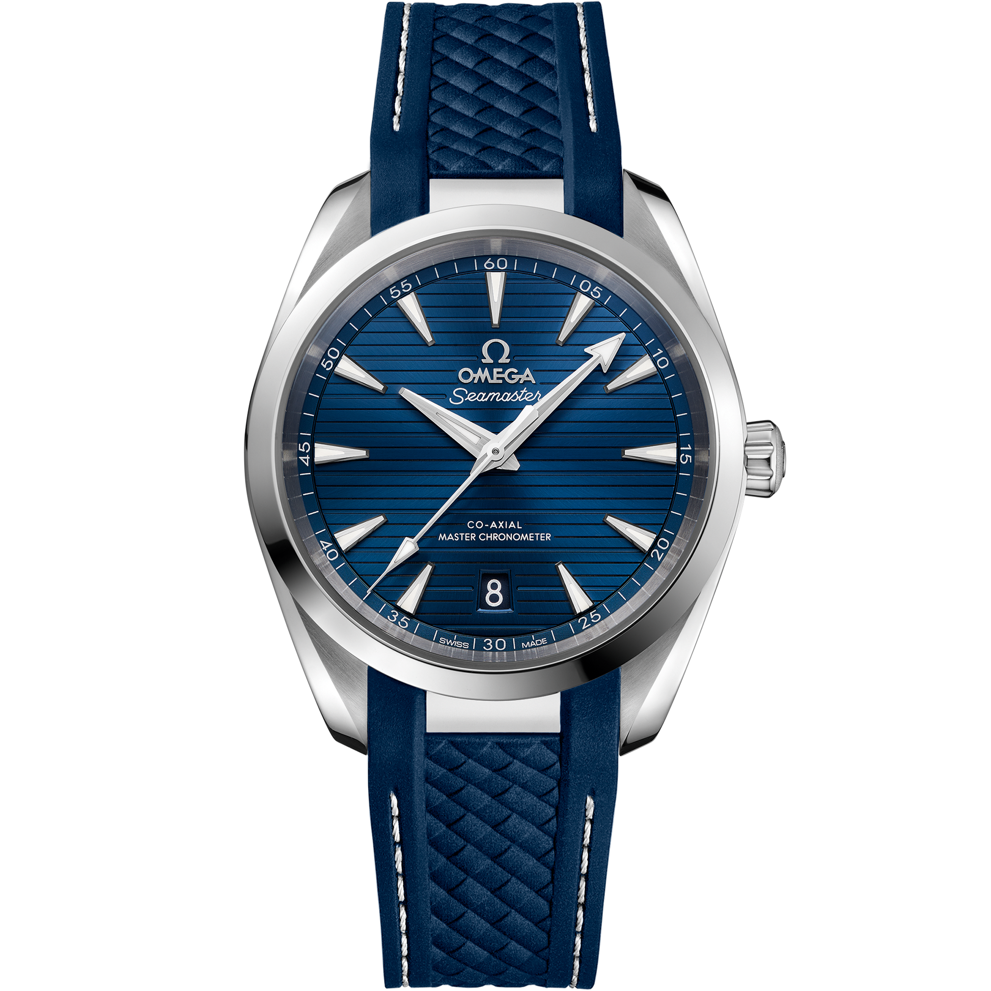Seamaster Aqua Terra 150M 38 mm, steel on rubber strap - 220.12.38.20.03.001
