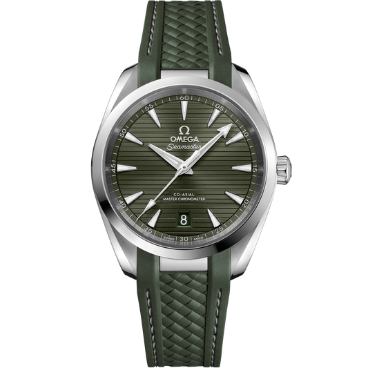 Seamaster Aqua Terra 150M 38 mm, steel on rubber strap - 220.12.38.20.10.001