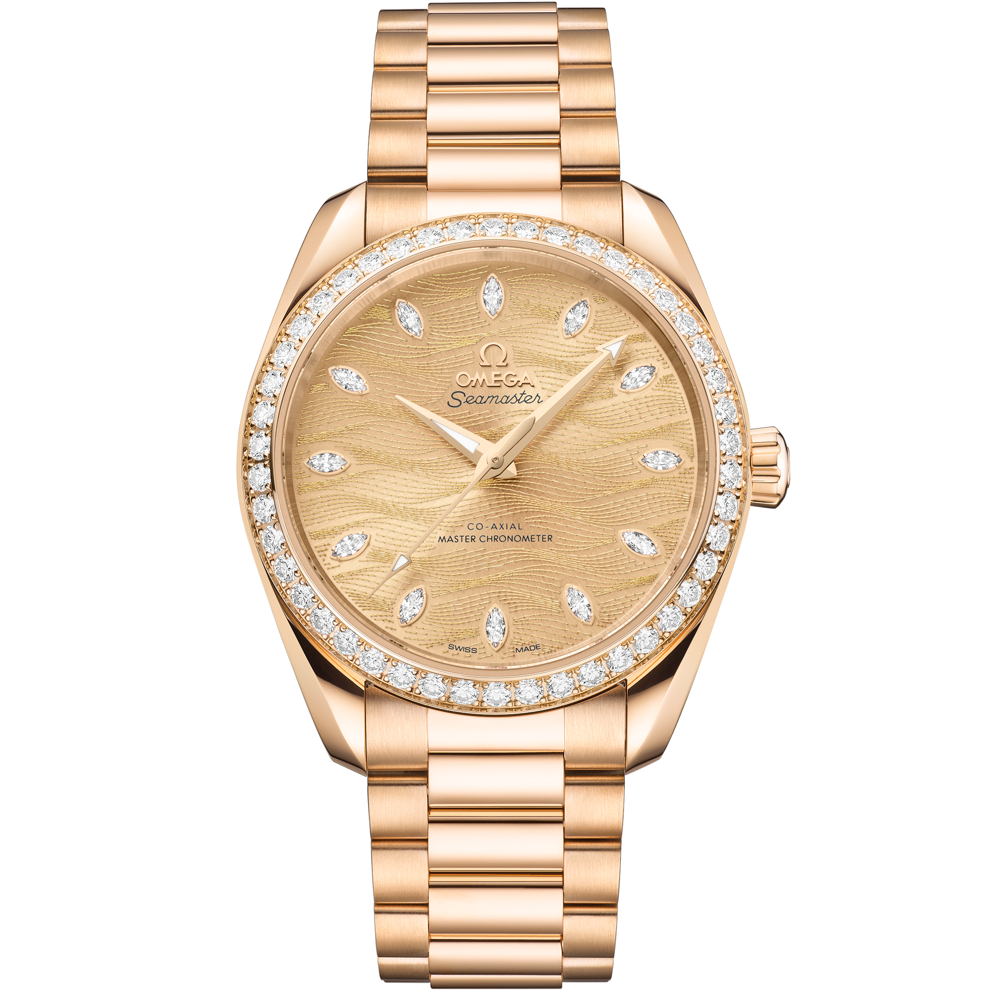 Seamaster Aqua Terra 150M 38 mm, Moonshine™ gold on Moonshine™ gold - 220.55.38.20.99.002
