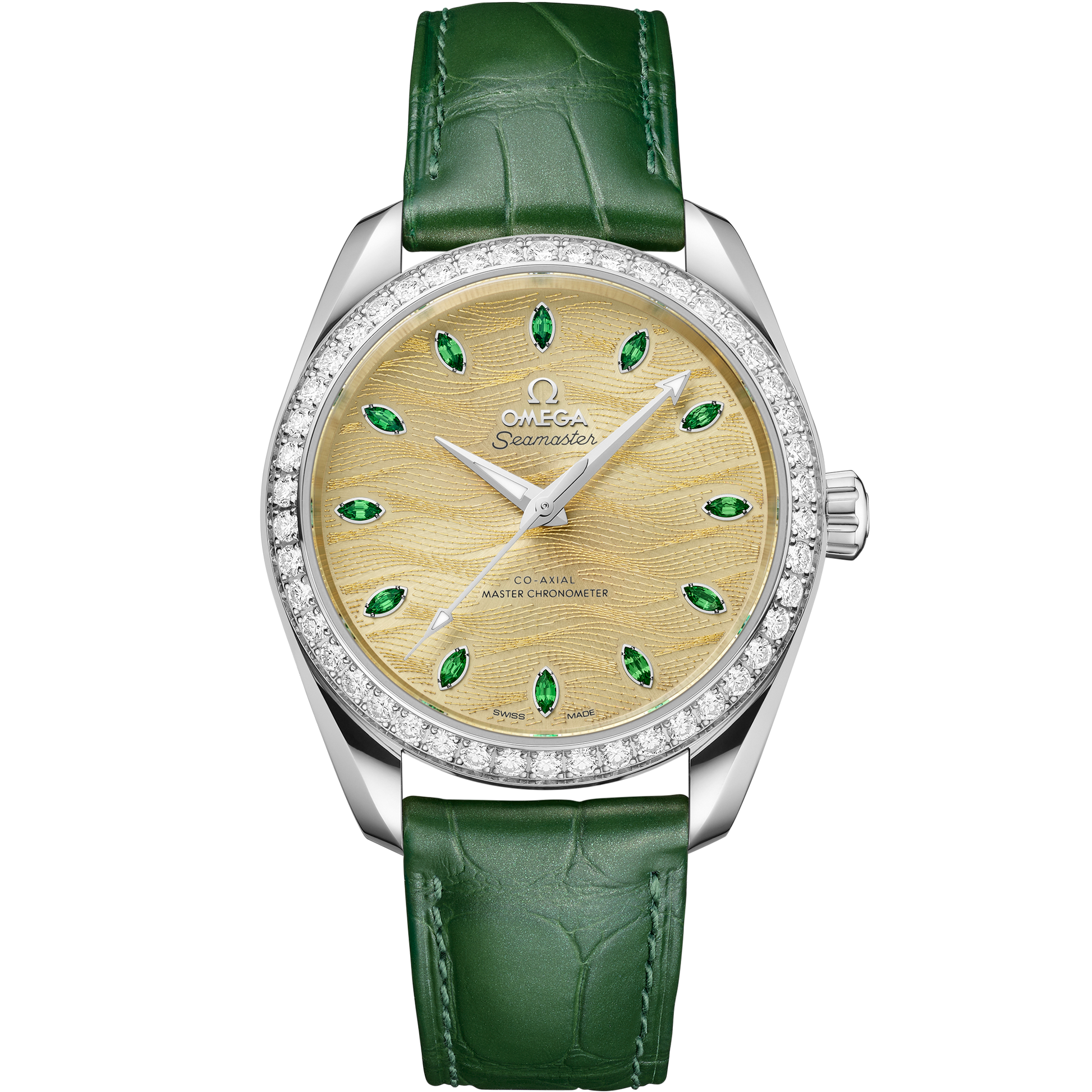 Seamaster Aqua Terra 150M 38 mm, Canopus Gold™ on alligator - 220.58.38.20.99.008