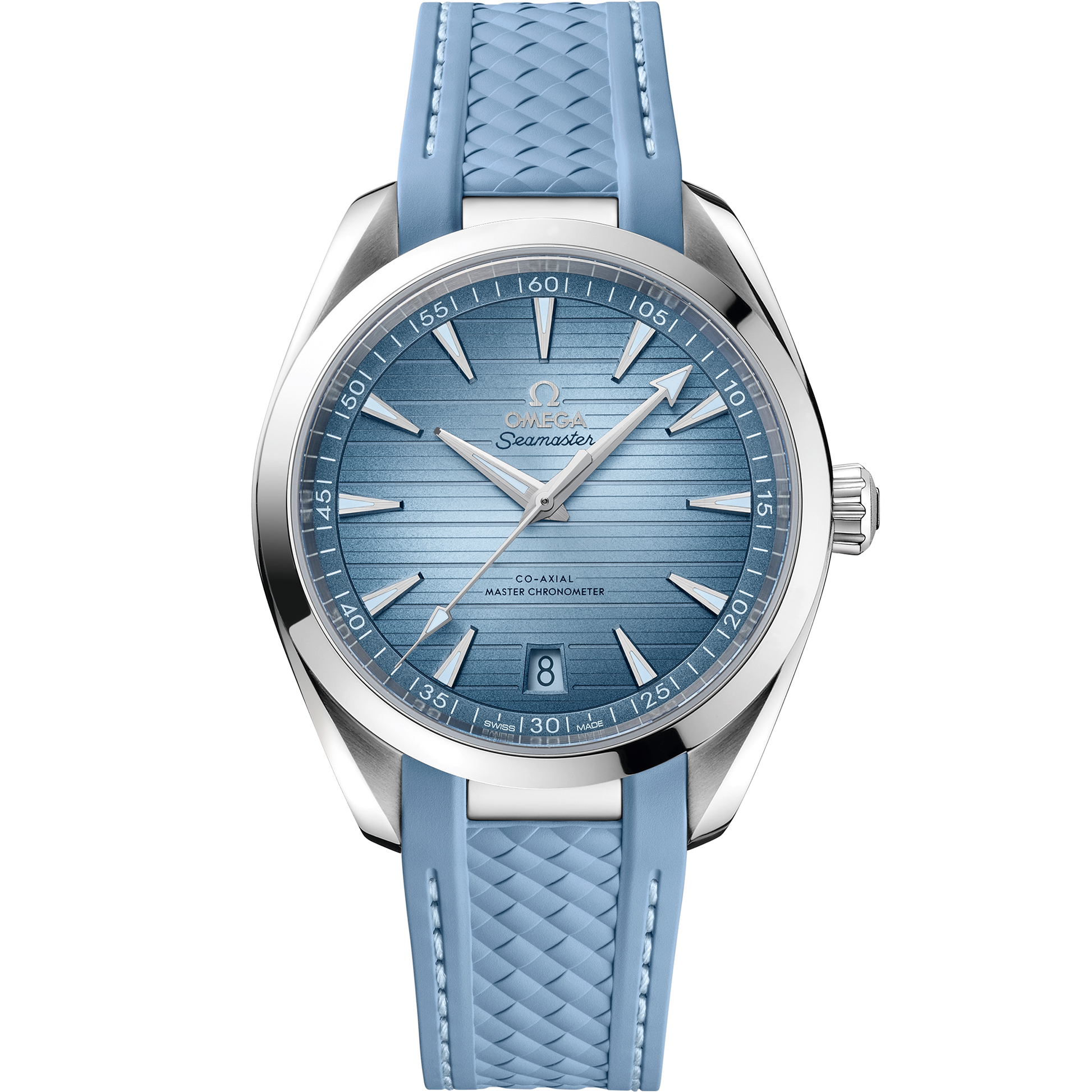 Seamaster Aqua Terra 150M 41 mm, steel on rubber strap - 220.12.41.21.03.008