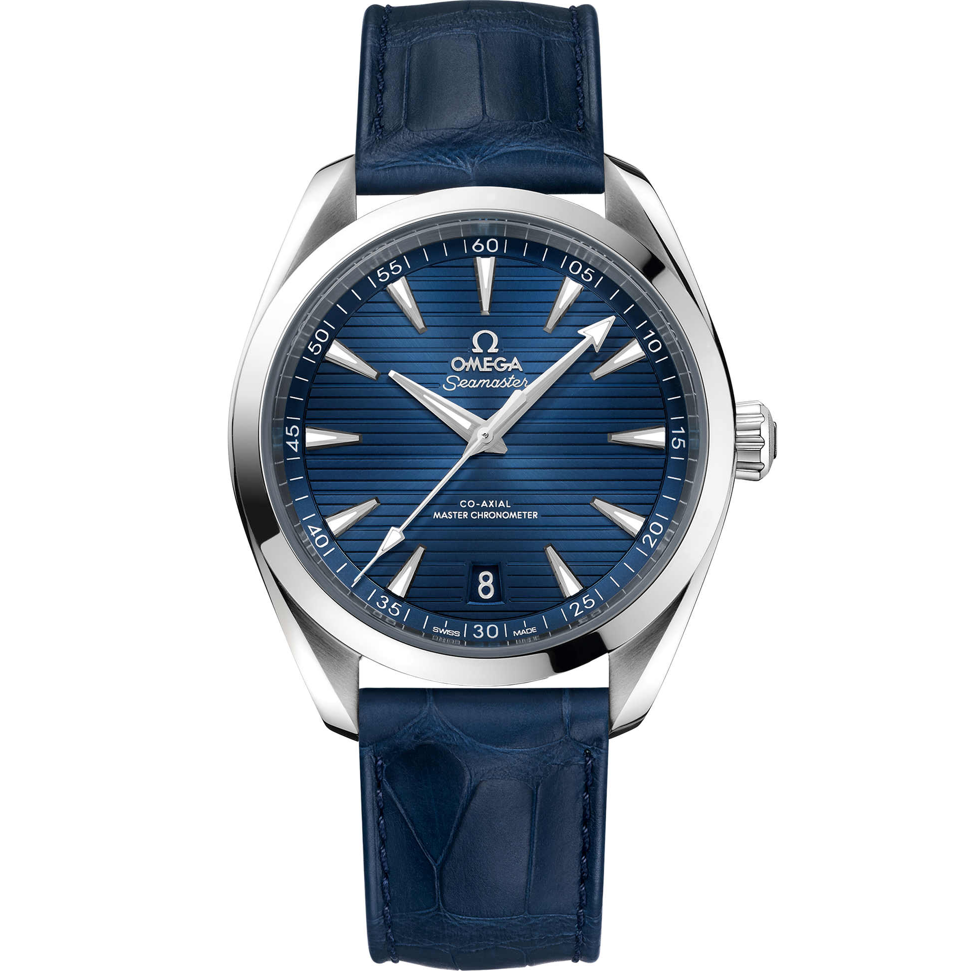 Seamaster Aqua Terra 150M 41 mm, steel on leather strap - 220.13.41.21.03.003