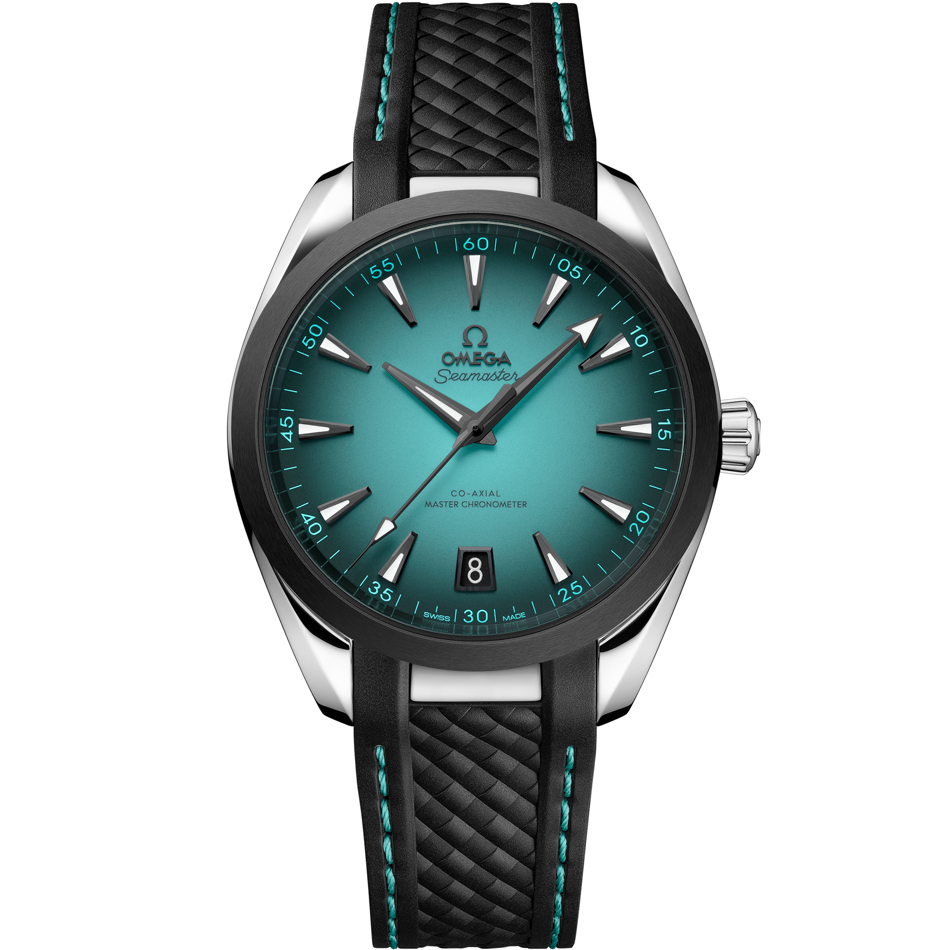 Seamaster Aqua Terra 150M 41 mm, steel on rubber strap - 220.32.41.21.03.001
