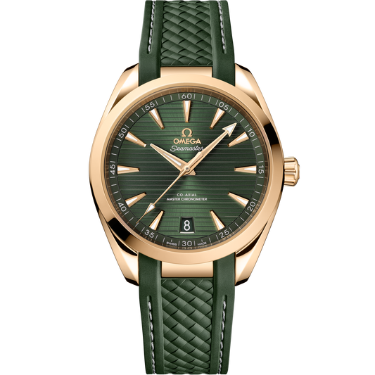 Seamaster Aqua Terra 150M 41 mm, Moonshine™ gold on rubber strap - 220.52.41.21.10.001