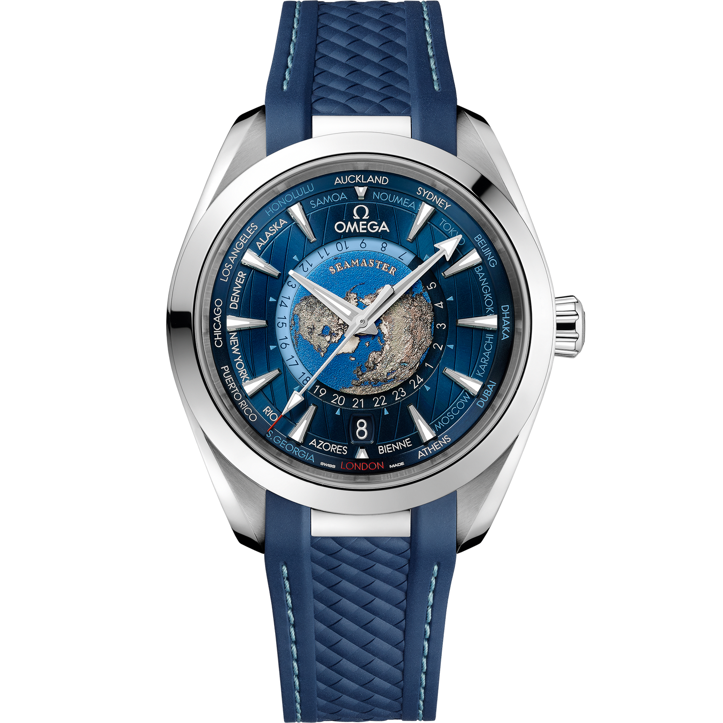 Seamaster Aqua Terra 150M 43 mm, steel on rubber strap - 220.12.43.22.03.001