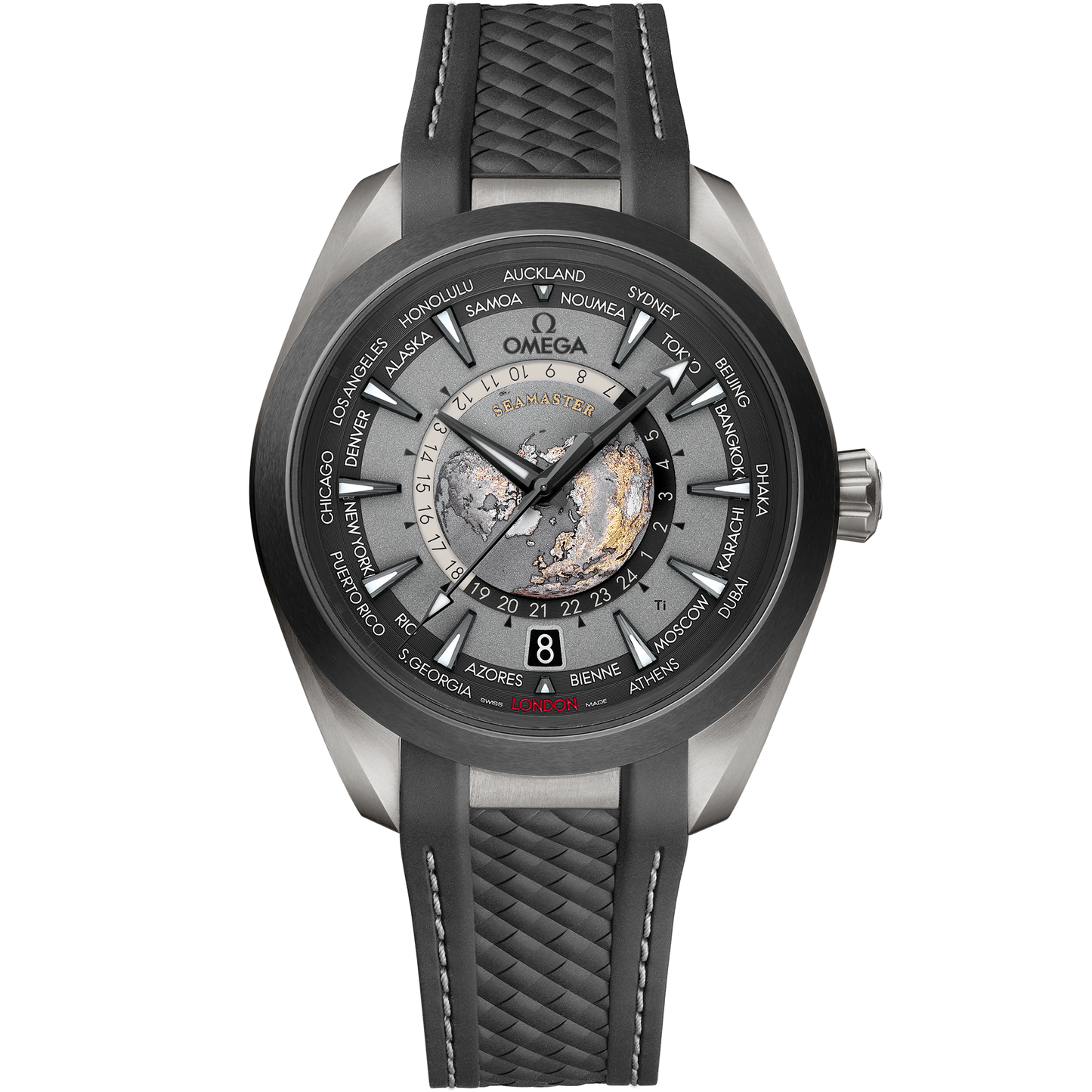 Seamaster Aqua Terra 150M 43 mm, titanium on rubber strap - 220.92.43.22.99.001