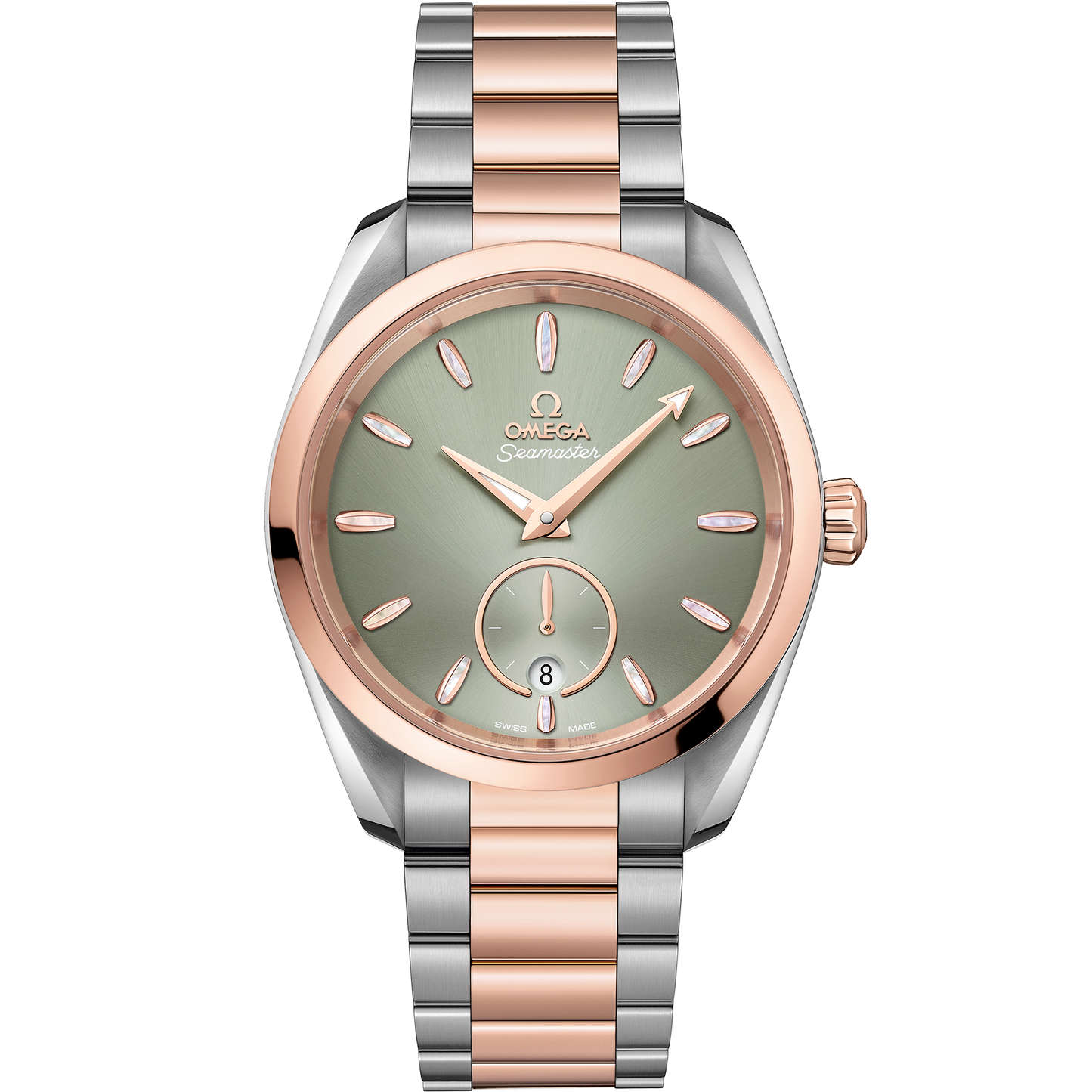 Seamaster Aqua Terra 150M 38 mm, steel - Sedna™ gold on steel - Sedna™ gold - 220.20.38.20.10.001