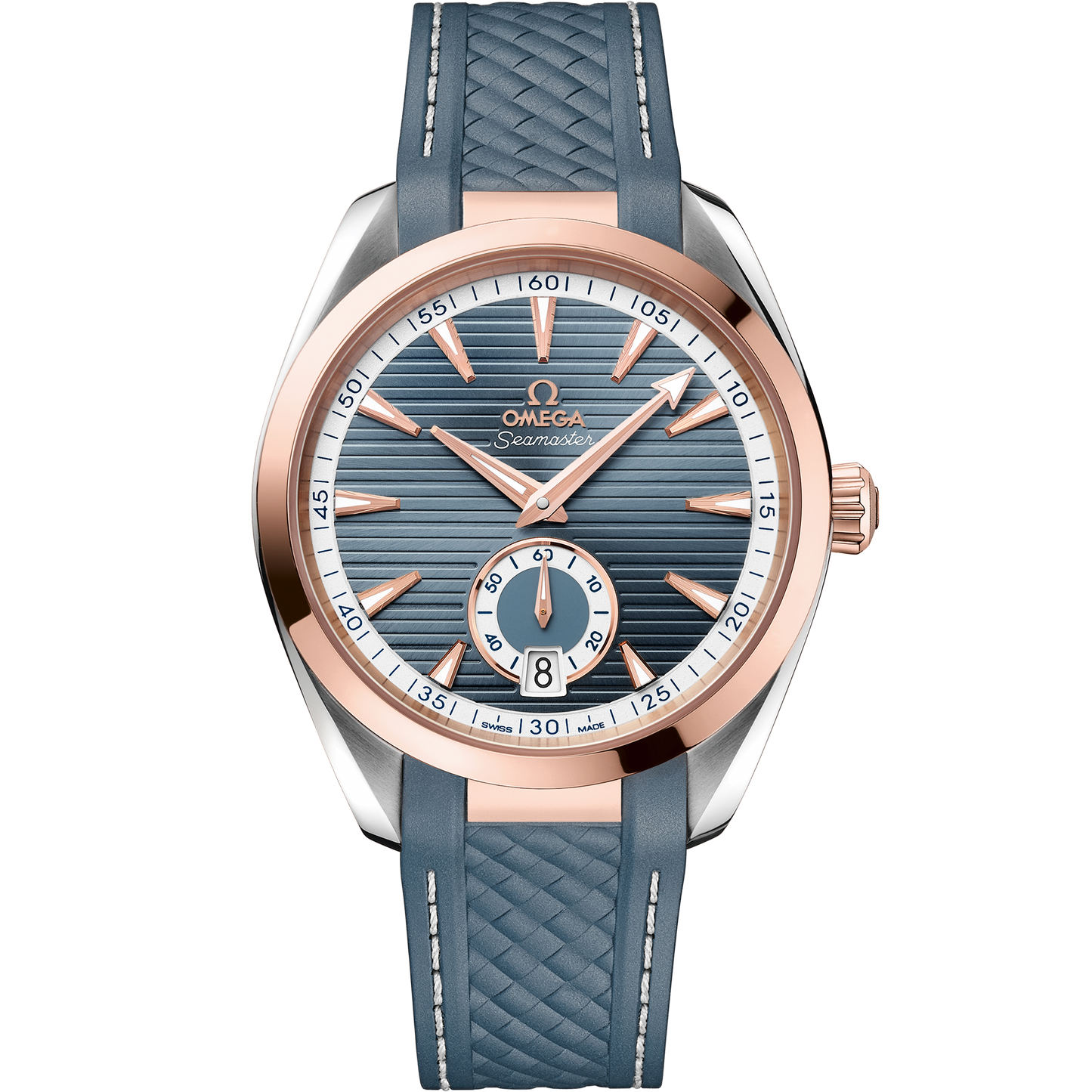 Seamaster Aqua Terra 150M 41 mm, steel - Sedna™ gold on rubber strap - 220.22.41.21.03.001