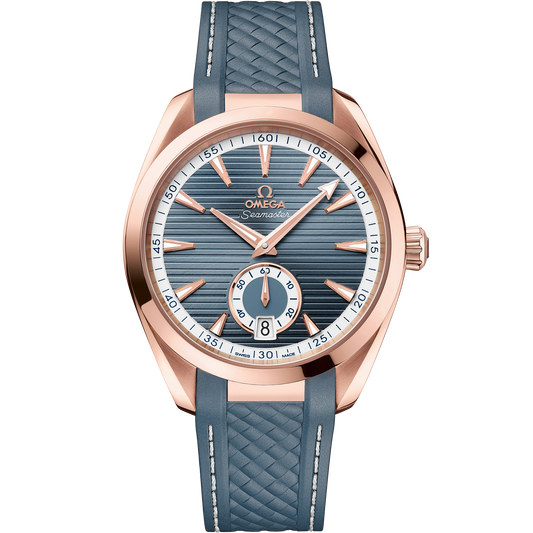 Seamaster Aqua Terra 150M 41 mm, Sedna™ gold on rubber strap - 220.52.41.21.03.002
