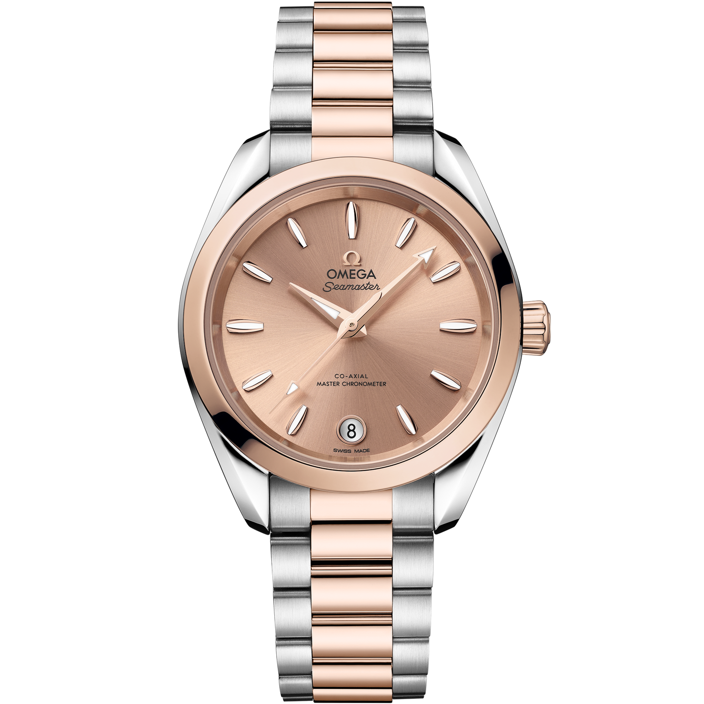 Seamaster Aqua Terra Shades 34 mm, steel - Sedna™ gold on steel - Sedna™ gold - 220.20.34.20.10.001