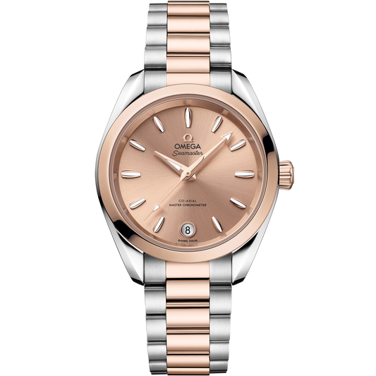 Seamaster Aqua Terra Shades 34 mm, steel - Sedna™ gold on steel - Sedna™ gold - 220.20.34.20.10.001