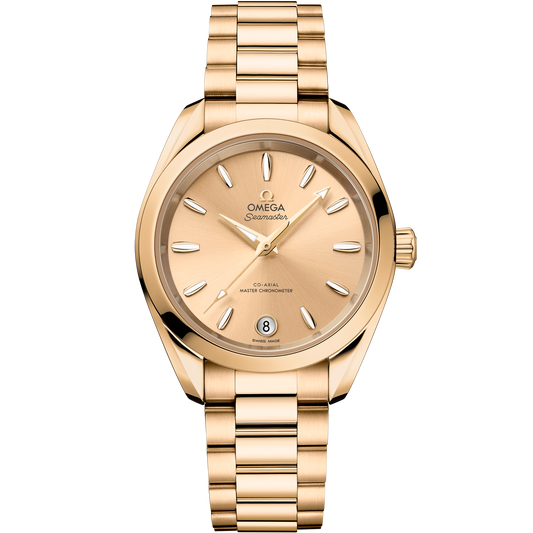 Seamaster Aqua Terra Shades 34 mm, Moonshine™ gold on Moonshine™ gold - 220.50.34.20.08.001