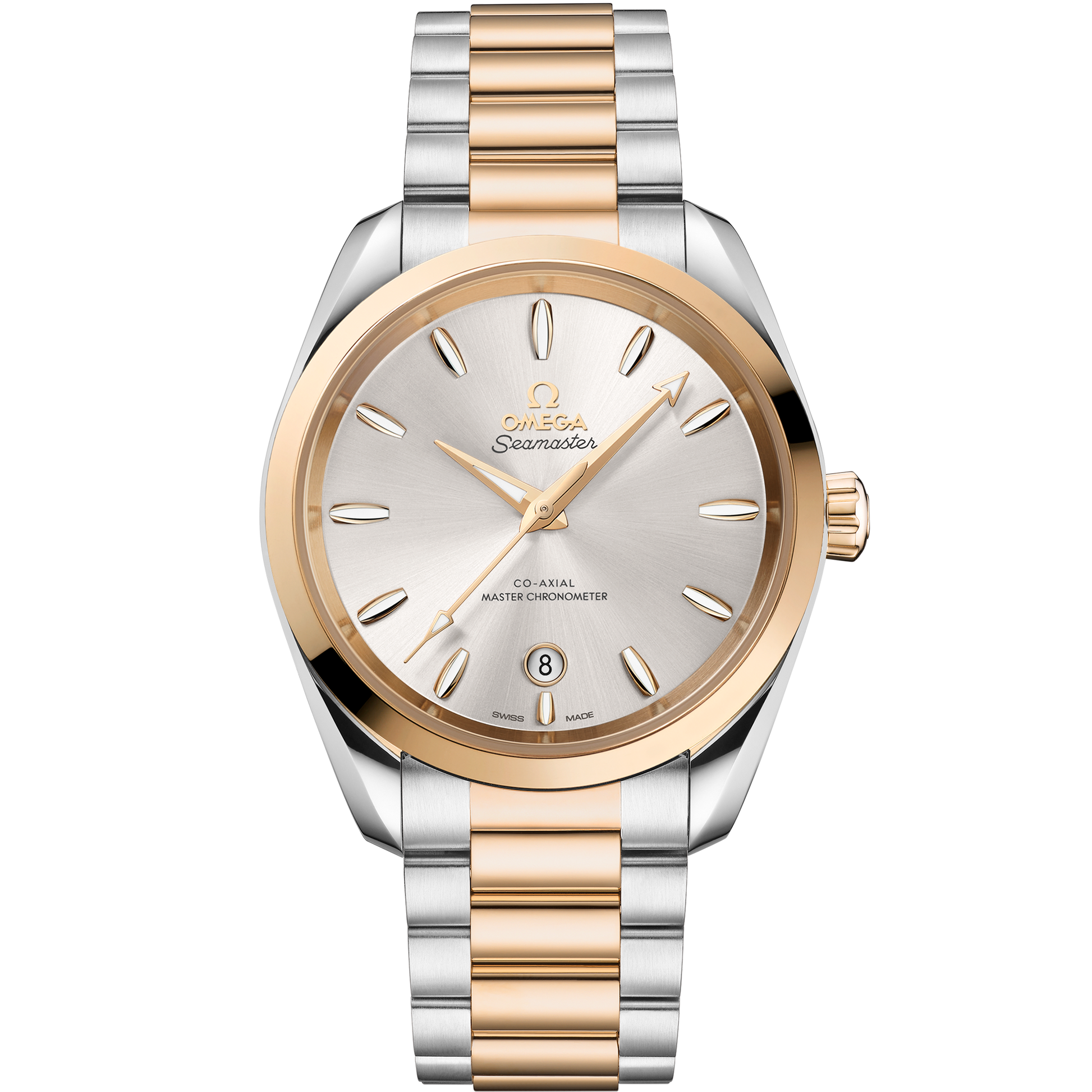 Seamaster Aqua Terra Shades 38 mm, steel - Moonshine™ gold on steel - Moonshine™ gold - 220.20.38.20.02.002