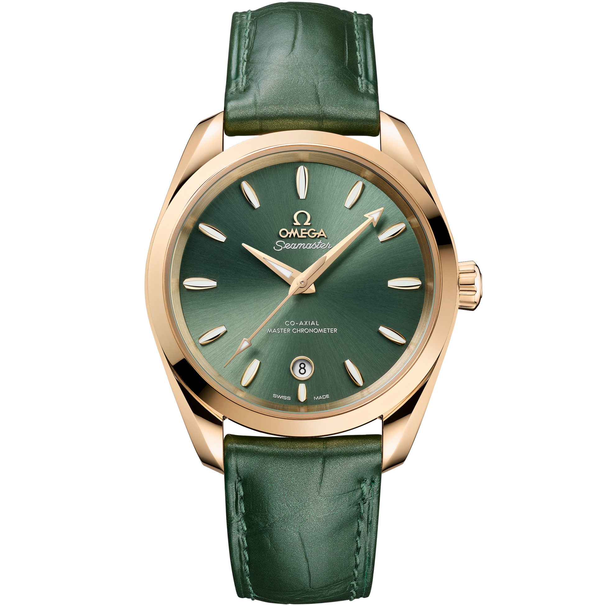 Seamaster Aqua Terra Shades 38 mm, Moonshine™ gold on leather - 220.53.38.20.10.001