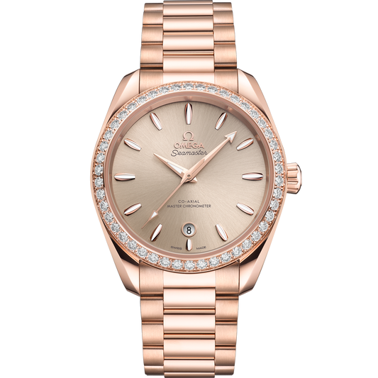 Seamaster Aqua Terra Shades 38 mm, Sedna™ gold on Sedna™ gold - 220.55.38.20.09.001