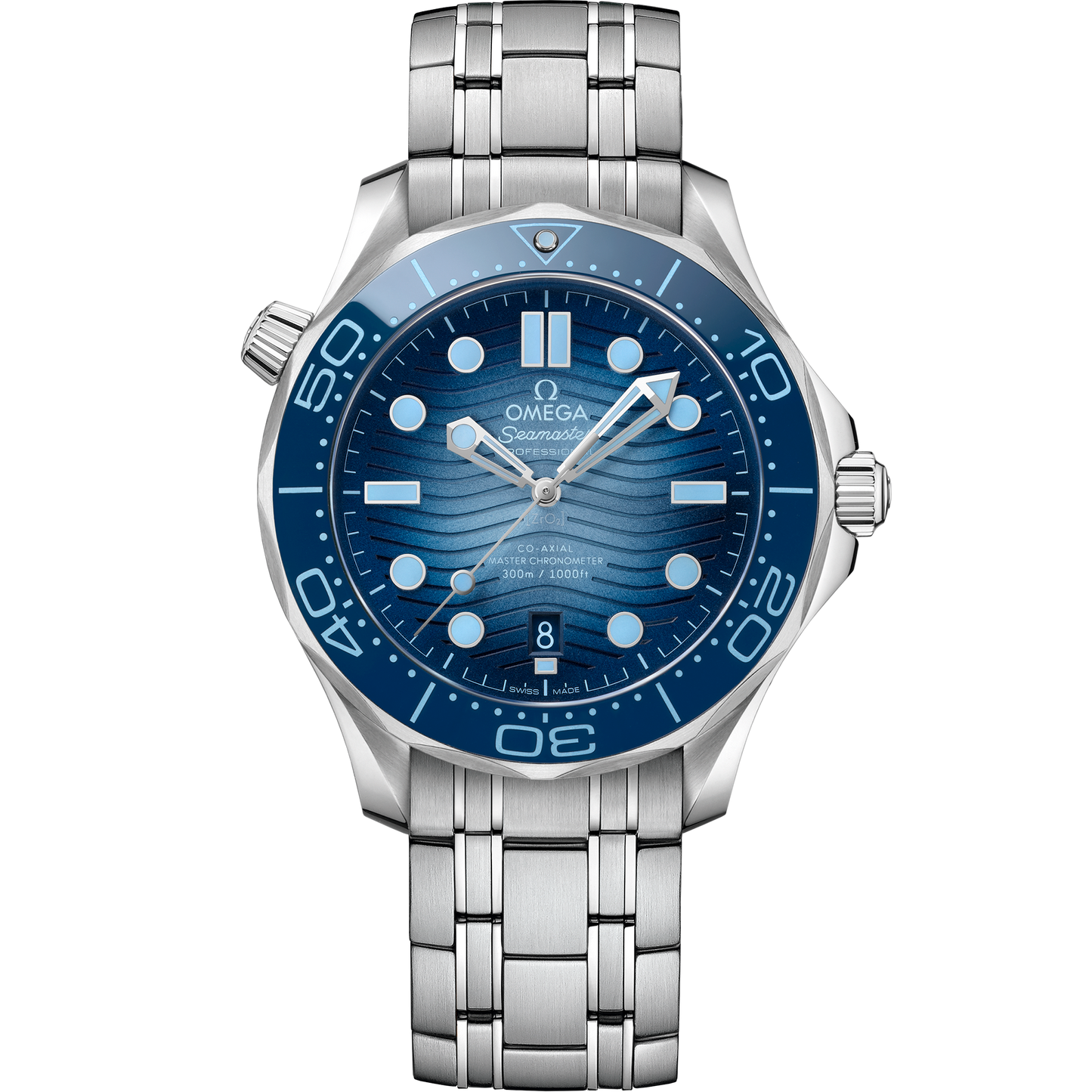 Seamaster Diver 300M 42 mm, steel on steel - 210.30.42.20.03.003