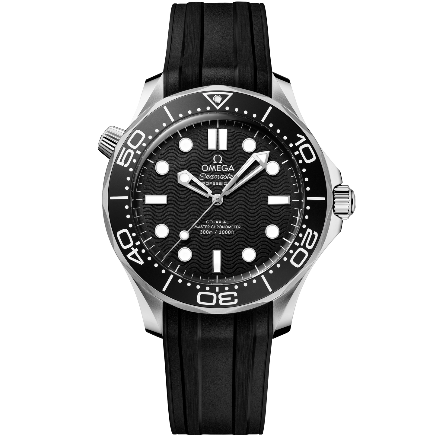 Seamaster Diver 300M 42 mm, steel on rubber strap - 210.32.42.20.01.003