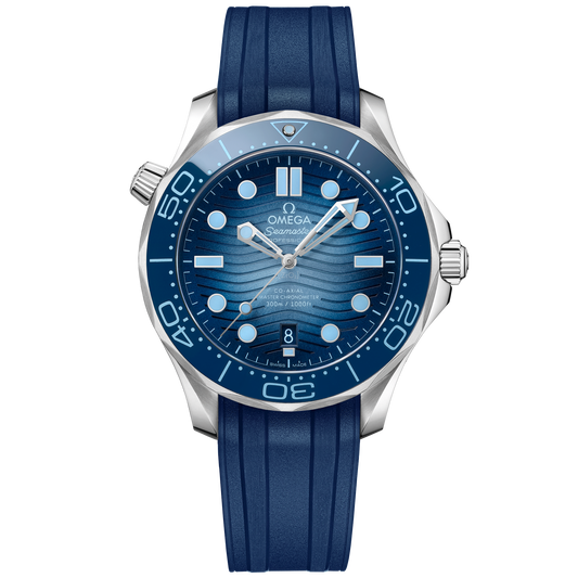 Seamaster Diver 300M 42 mm, steel on rubber strap - 210.32.42.20.03.002