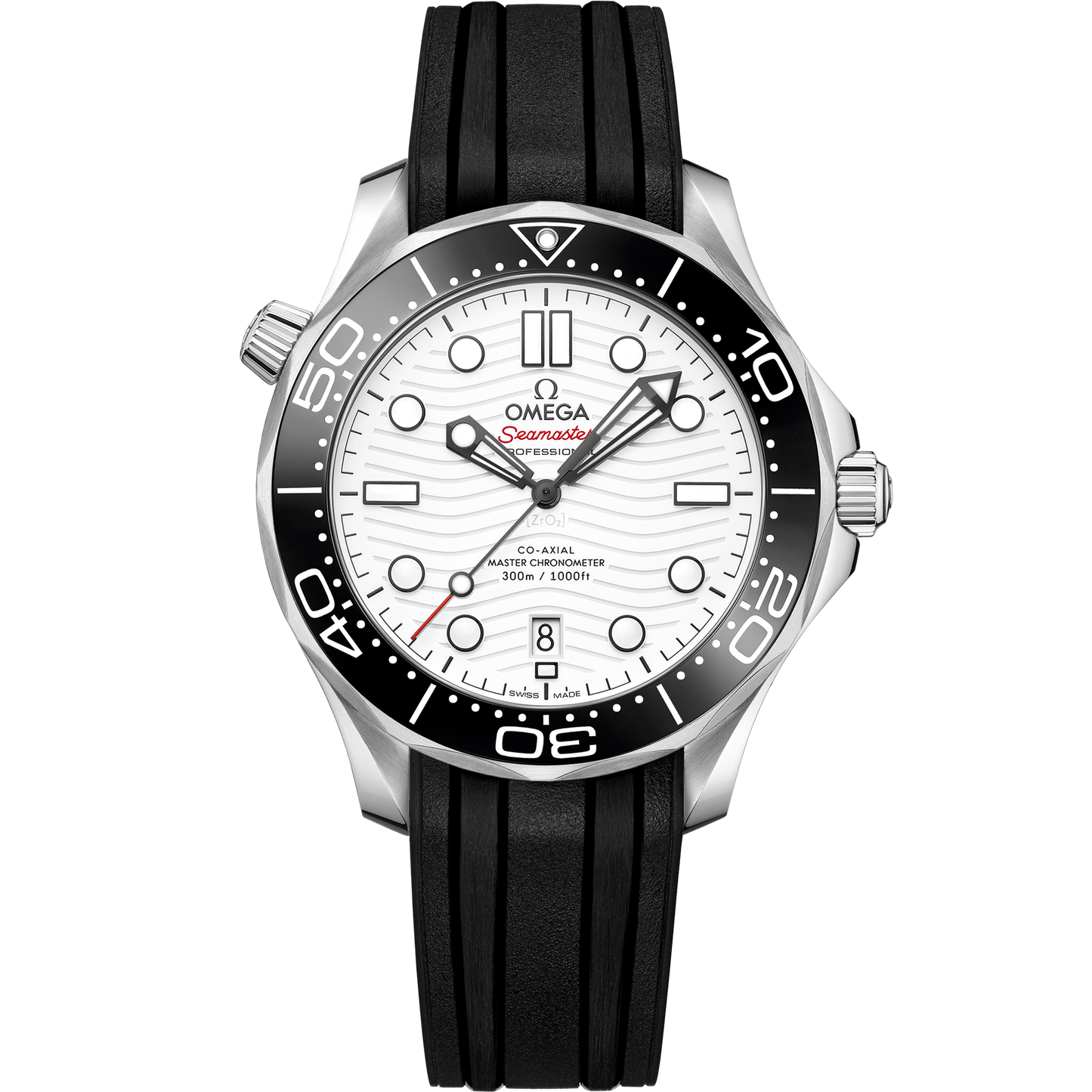 Seamaster Diver 300M 42 mm, steel on rubber strap - 210.32.42.20.04.001