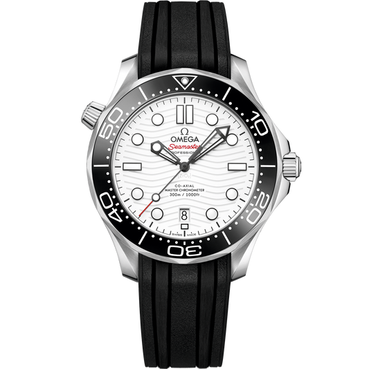 Seamaster Diver 300M 42 mm, steel on rubber strap - 210.32.42.20.04.001