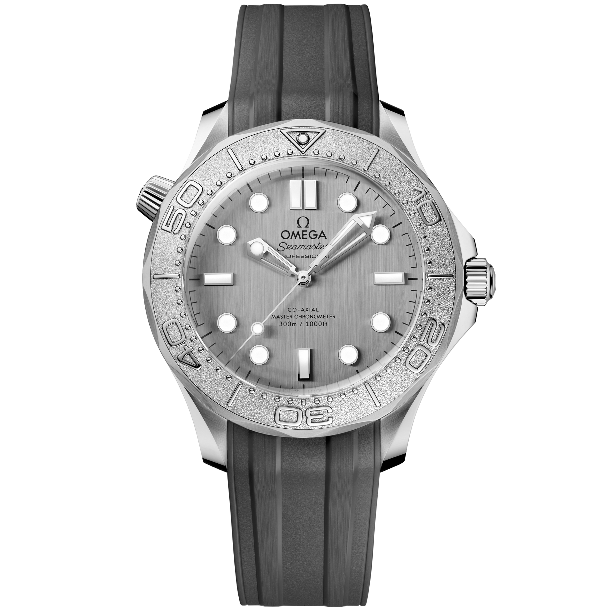Seamaster Diver 300M 42 mm, steel on rubber strap - 210.32.42.20.06.002