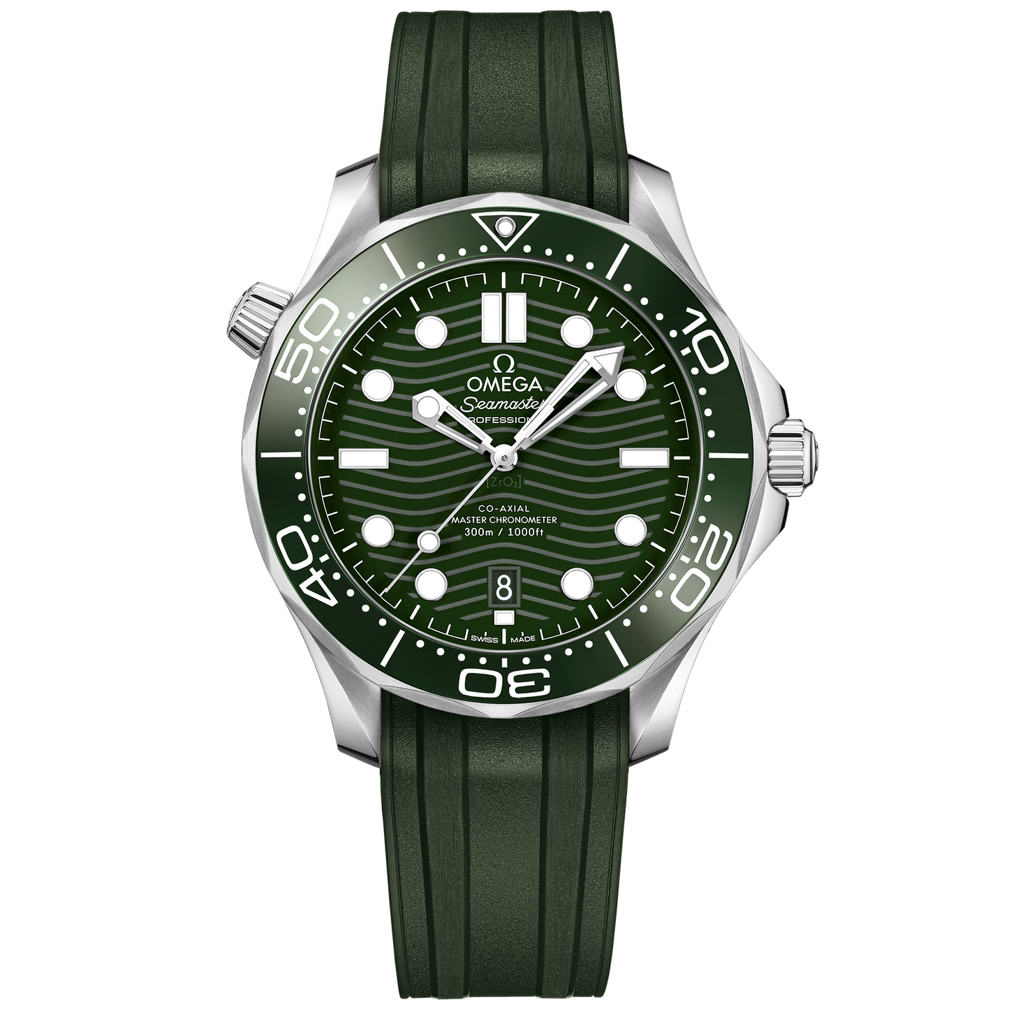 Seamaster Diver 300M 42 mm, steel on rubber strap - 210.32.42.20.10.001