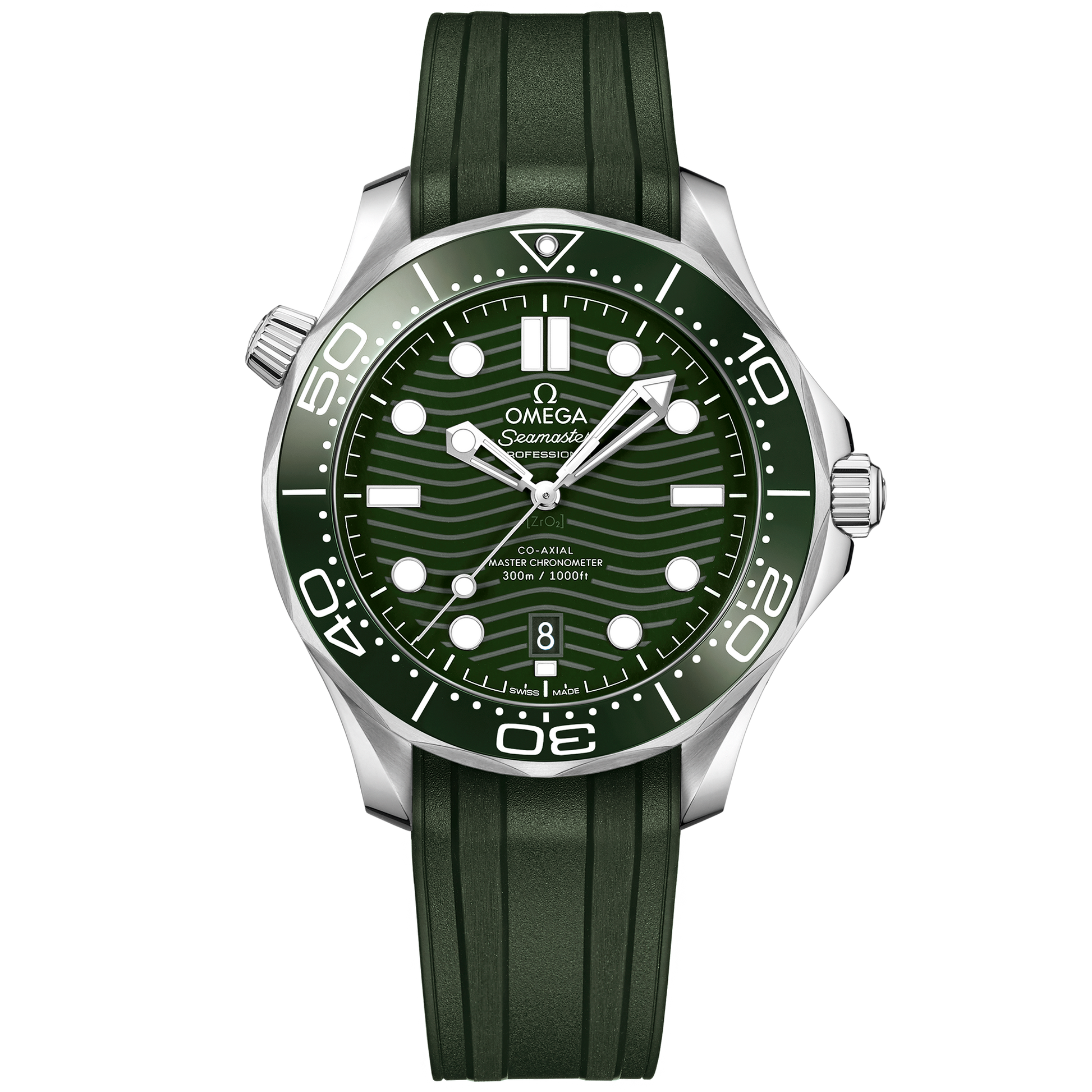 Seamaster Diver 300M 42 mm, steel on rubber strap - 210.32.42.20.10.001
