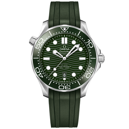 Seamaster Diver 300M 42 mm, steel on rubber strap - 210.32.42.20.10.001