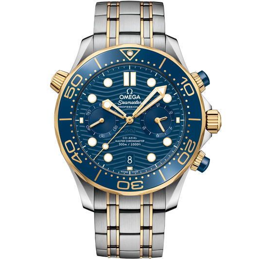 Seamaster Diver 300M 44 mm, steel - yellow gold on steel - yellow gold - 210.20.44.51.03.001