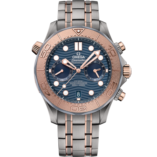 Seamaster Diver 300M 44 mm, titanium - tantalum - Sedna™ gold on titanium - tantalum - Sedna™ gold - 210.60.44.51.03.001