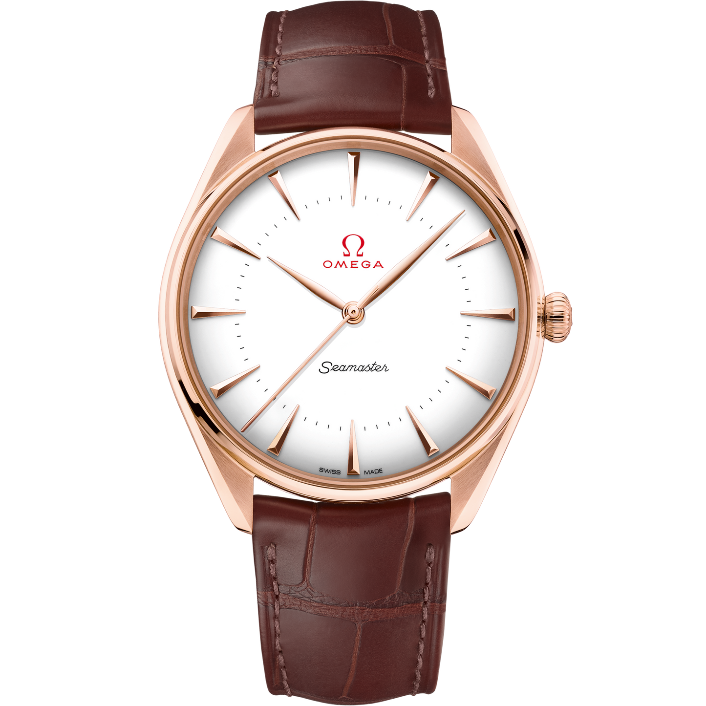 Seamaster Olympic Official Timekeeper 39.5 mm, Sedna™ gold on leather strap - 522.53.40.20.04.003