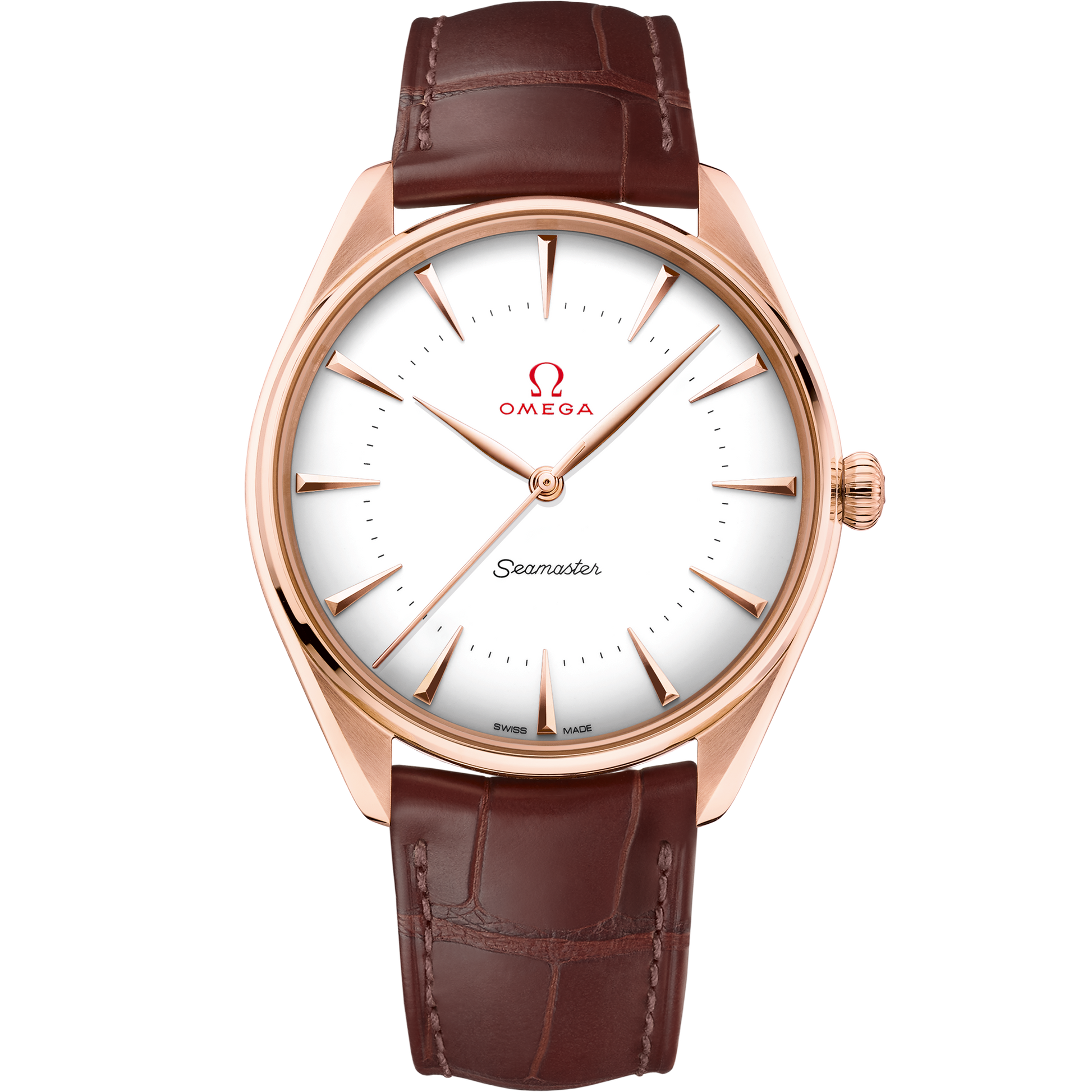 Seamaster Olympic Official Timekeeper 39.5 mm, Sedna™ gold on leather strap - 522.53.40.20.04.003