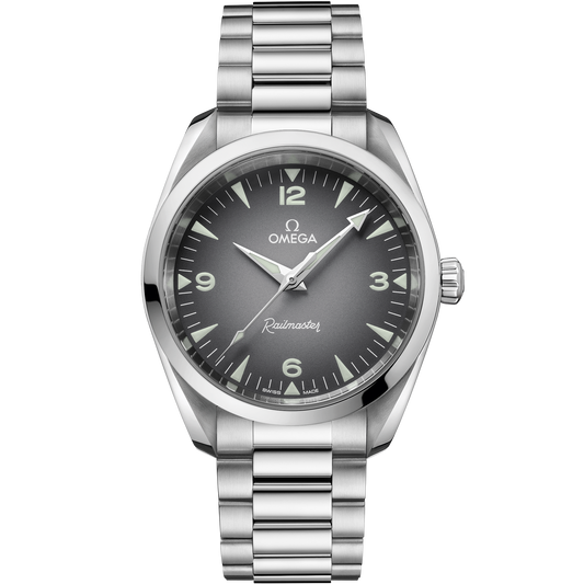 Seamaster Railmaster 38 mm, steel on steel - 235.10.38.20.06.001
