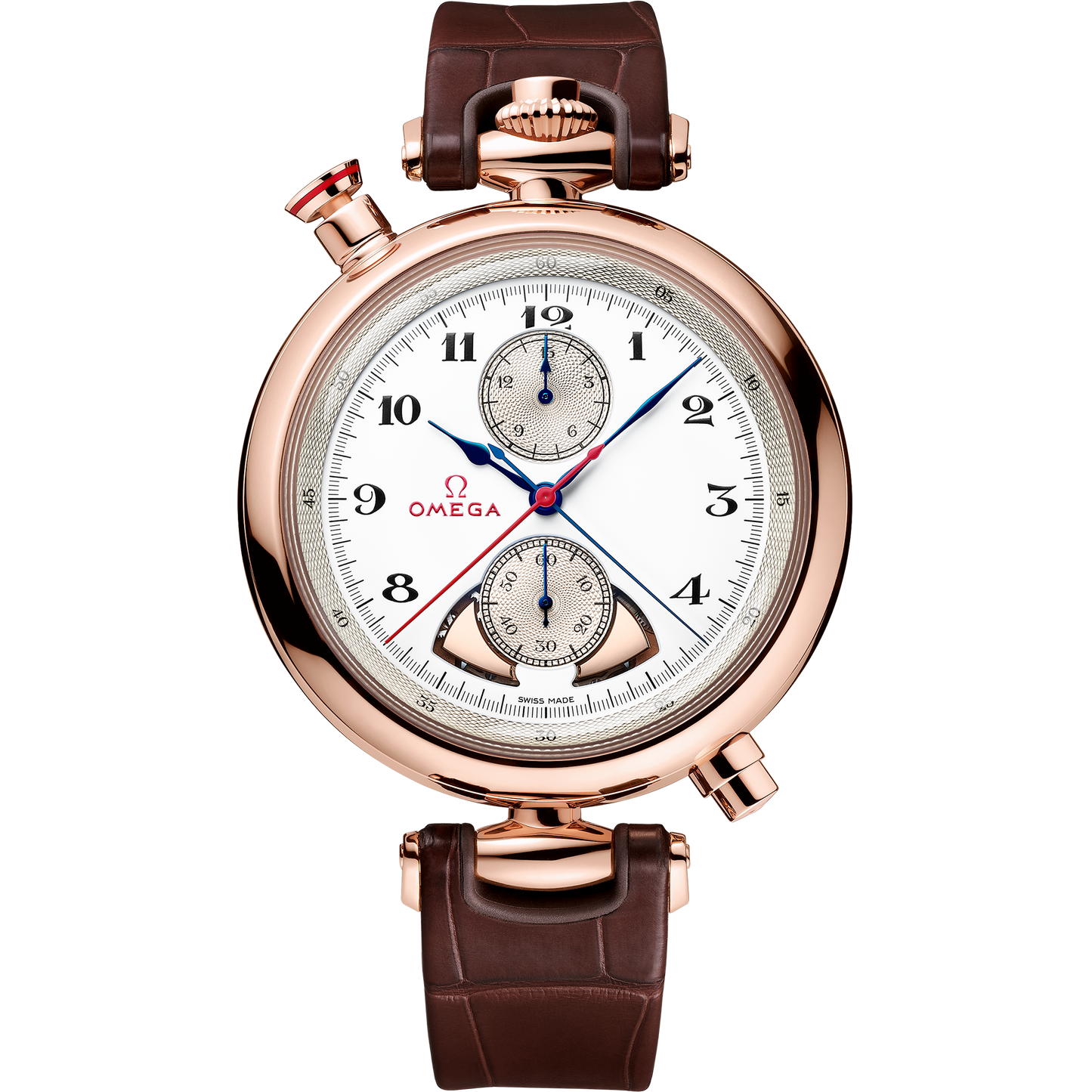 Specialities Olympic 1932 Chrono Chime 45 mm, Sedna™ gold on leather strap - 522.53.45.52.04.001