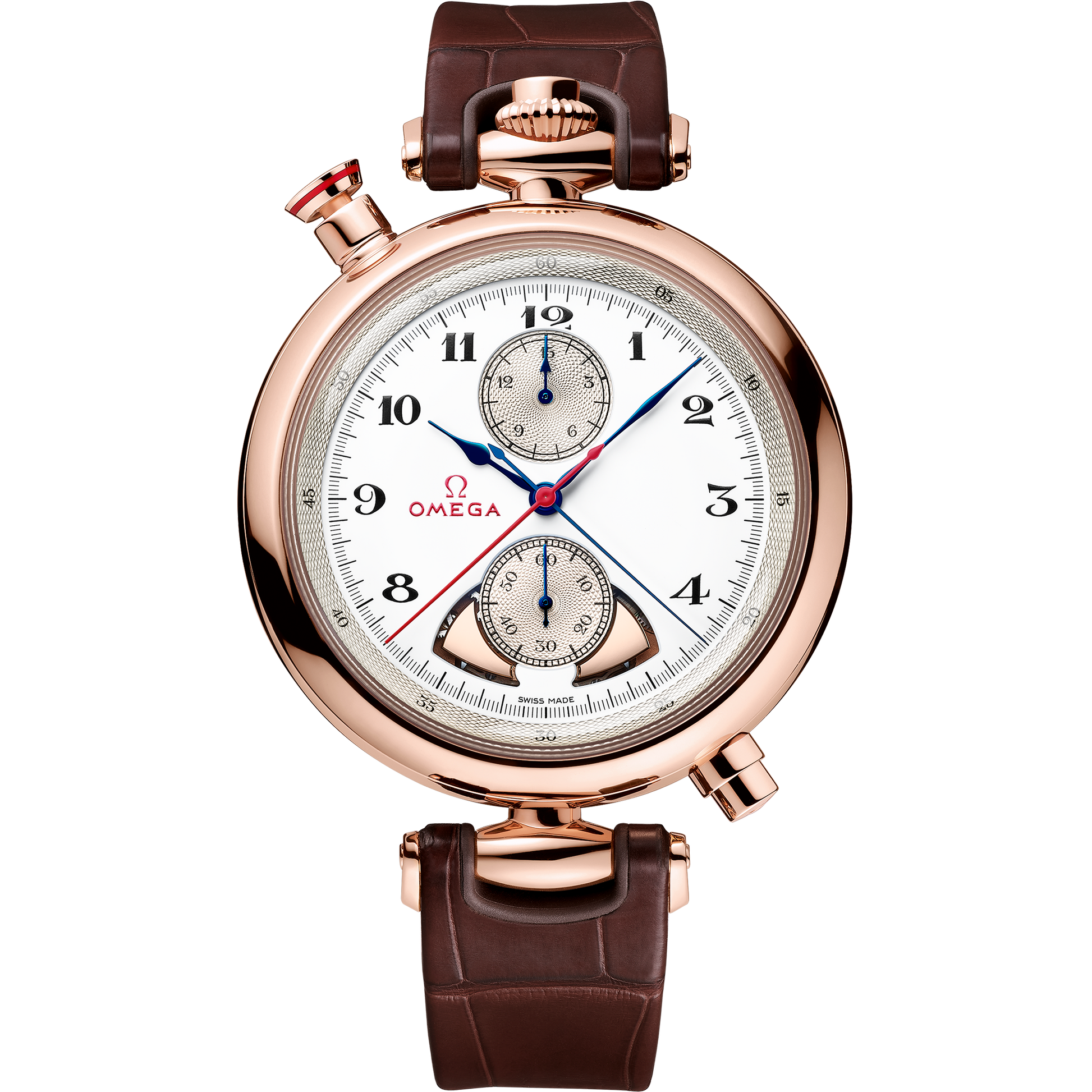 Specialities Olympic 1932 Chrono Chime 45 mm, Sedna™ gold on leather strap - 522.53.45.52.04.001
